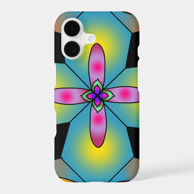 Colorful tile style mandala  Case-Mate iPhone case (Back)