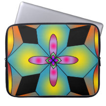 Colorful tile style mandala