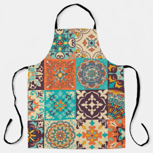 Colorful tiles Azulejos. Traditional Portuguese or Apron
