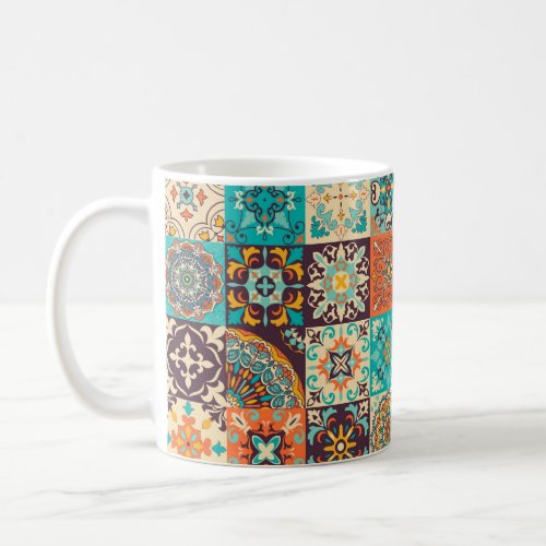 Colorful tiles Azulejos Traditional Portuguese or Coffee Mug
