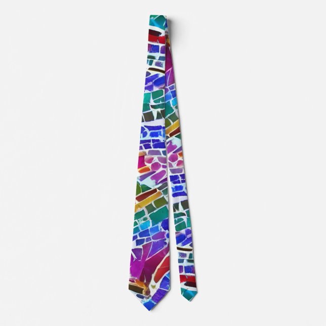 Colorful Tiles Necktie (Front)