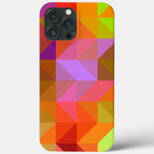 Colorful Tiling Pattern iPhone 13 Pro Max Case