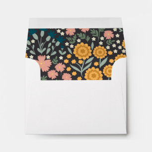 Colorful Tiny Floral Pink Orange Pattern Envelope