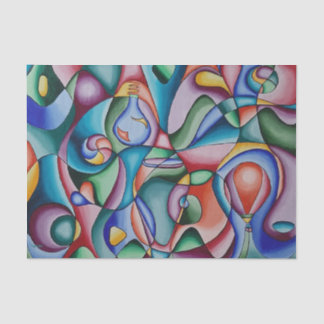 Colorful tissue paper