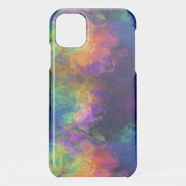 Colorful Tissue Paper Collage Uncommon iPhone Case (Back)