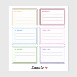 Colorful To Do List Daily planner Sticker