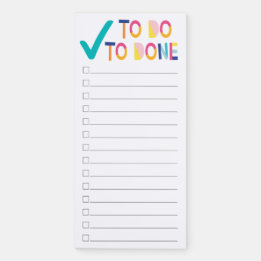 Colorful To Do List Magnetic Notepad