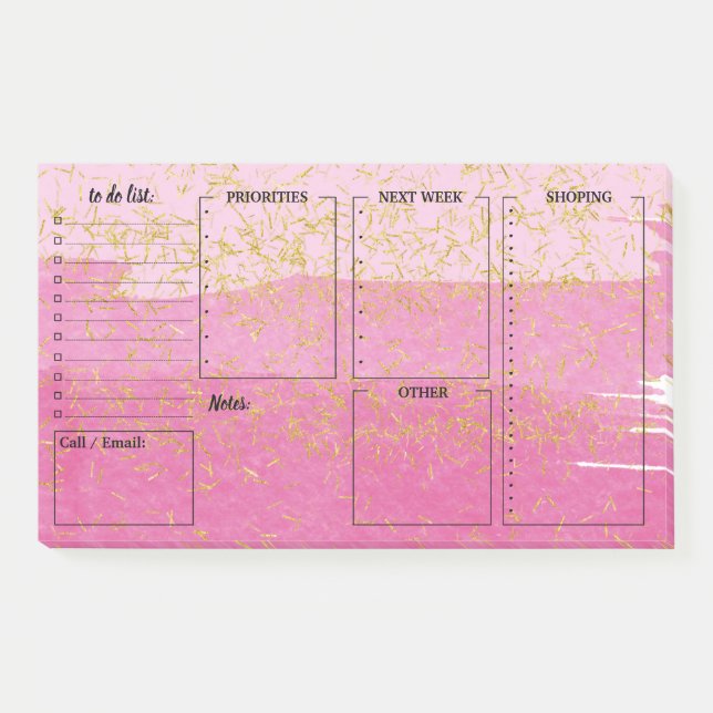 Colorful to do list Post-it® Notes (Front)