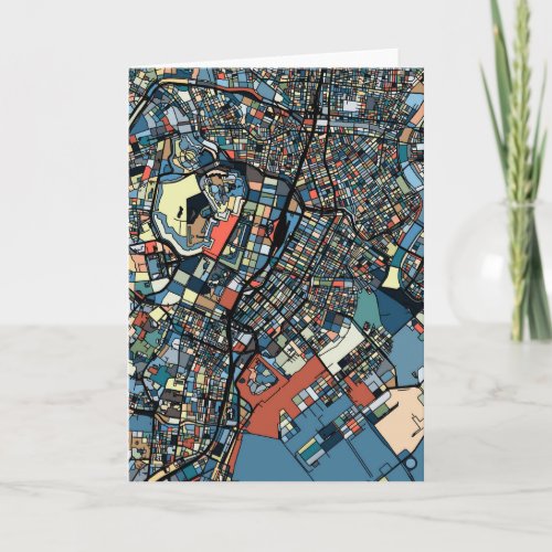 Colorful Tokyo Map Card