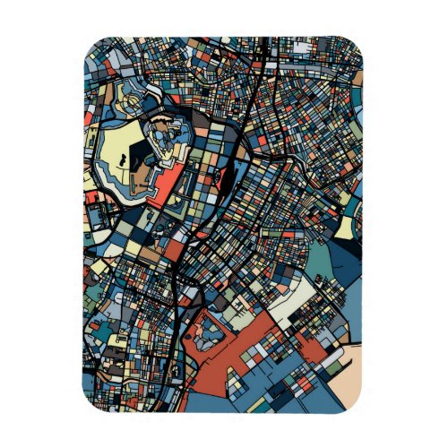 Colorful Tokyo Map Magnet