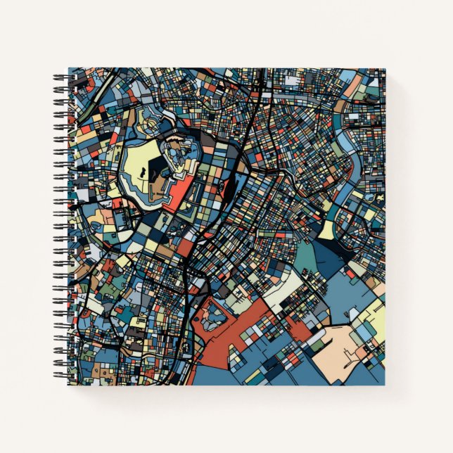 Colorful Tokyo Map Notebook (Front)