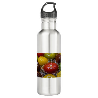 Colorful tomatoes stainless steel water bottle
