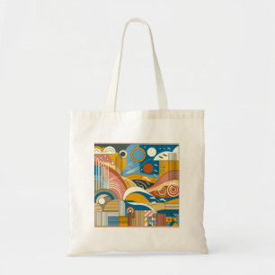Colorful tote shopping bag