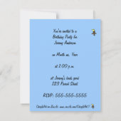 Colorful Toucan Bird Birthday Party Invitations (Back)