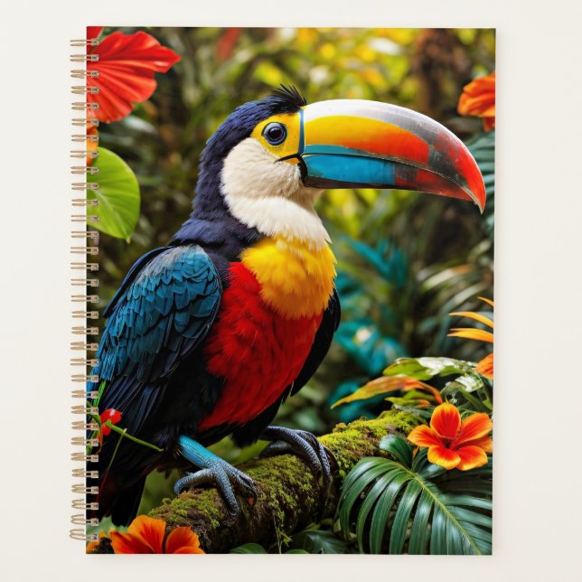 Colorful Toucan Bird Planner (Front)