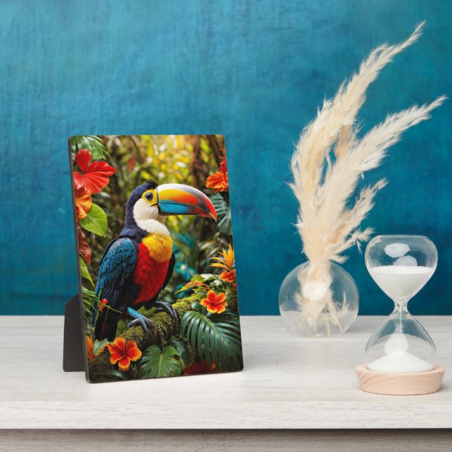 Colorful Toucan Bird Plaque (Side)