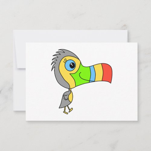 Colorful Toucan Bird. Custom Announcements