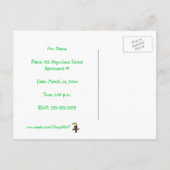 Colorful Toucan Birthday Invitations on postcards (Back)