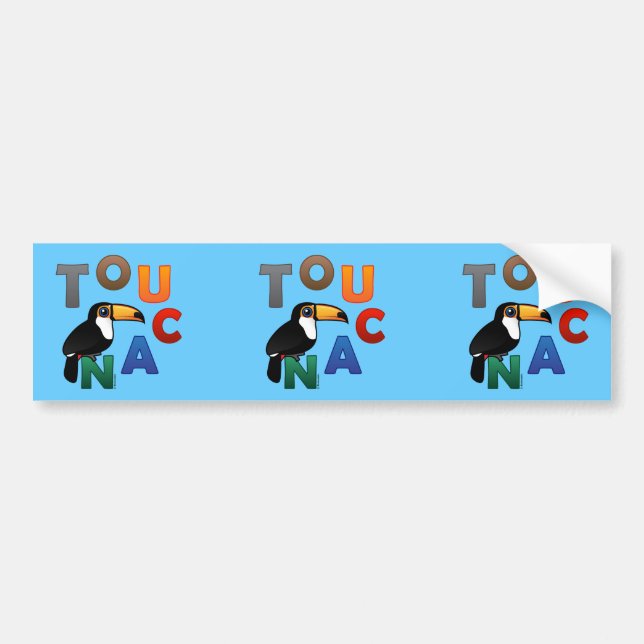 Colorful Toucan Bumper Sticker (Front)