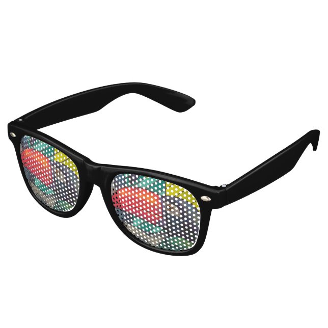 Colorful Toucan Graffiti Retro Sunglasses (Angled)