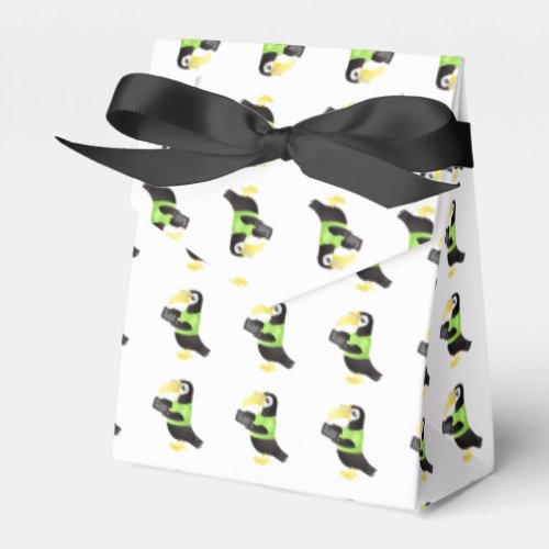 Colorful Toucan Parrots in green red yellow Favor Boxes