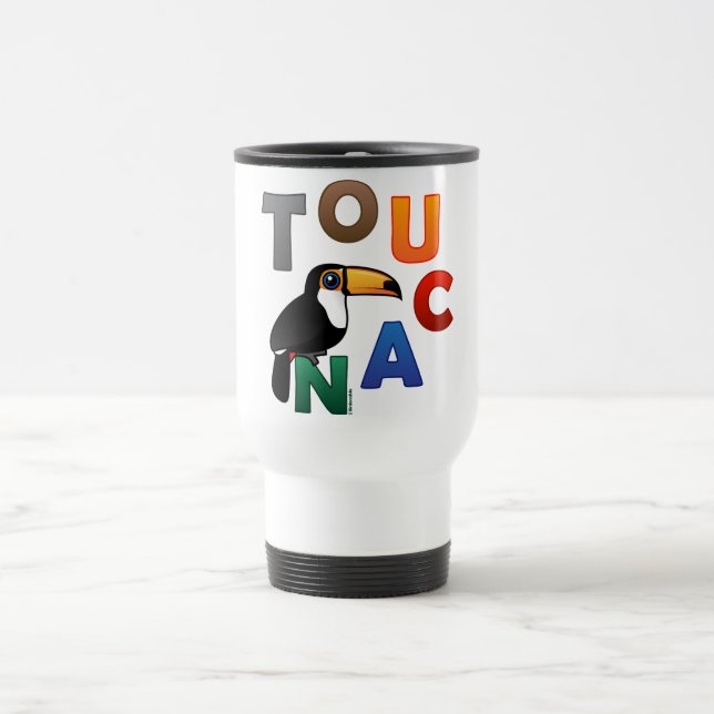 Colorful Toucan Travel Mug (Center)