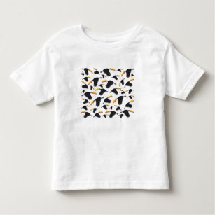 Colorful Toucan Tropical Bird Pattern Toddler T-shirt