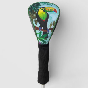Colorful Toucan Tropical Rainforest Driver Golf Head Cover