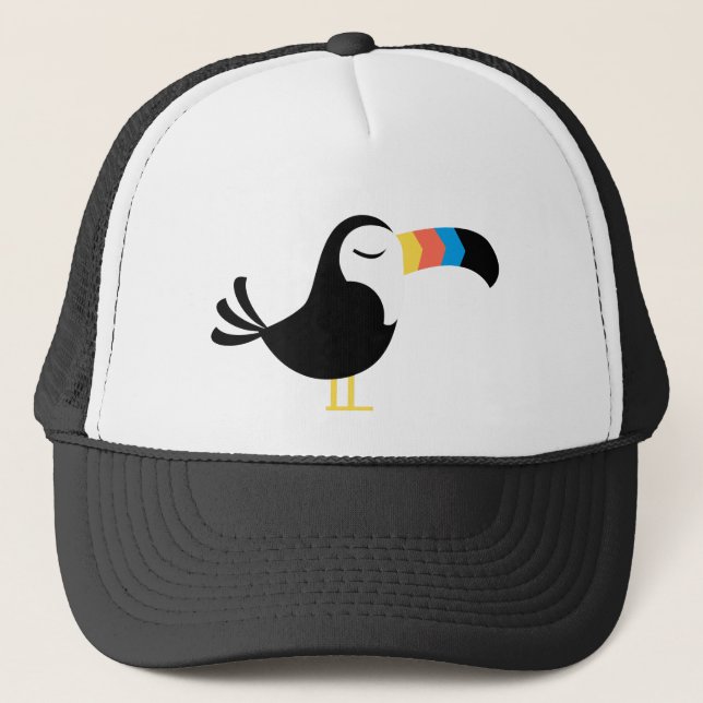 Colorful Toucan Trucker Hat (Front)