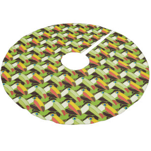 Colorful Toucans Brushed Polyester Tree Skirt