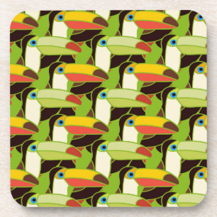 Colorful Toucans Drink Coaster