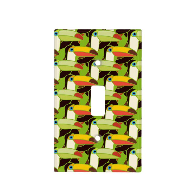Colorful Toucans Light Switch Cover (Front)