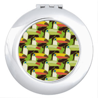 Colorful Toucans Mirror For Makeup