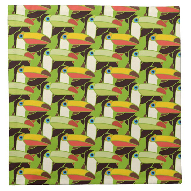 Colorful Toucans Napkin (Front)