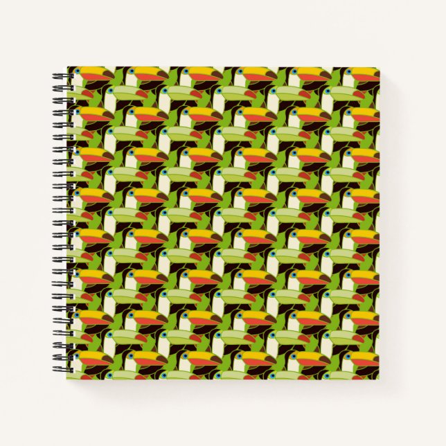 Colorful Toucans Notebook (Front)