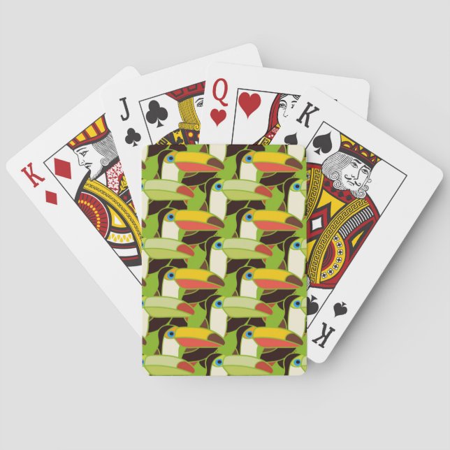 Colorful Toucans Poker Cards (Back)