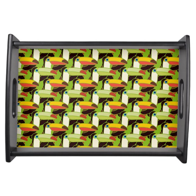 Colorful Toucans Serving Tray (Front)