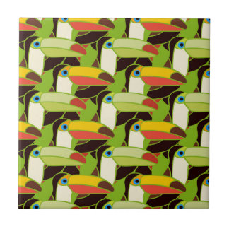 Colorful Toucans Tile