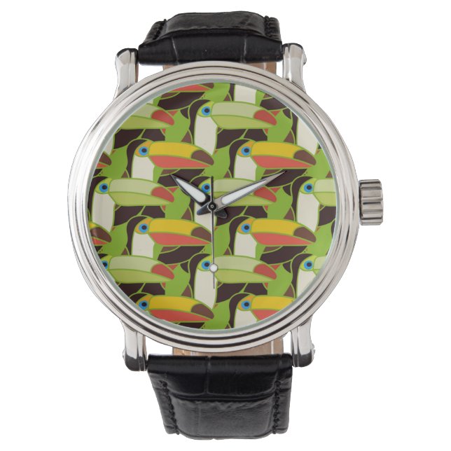 Colorful Toucans Watch (Front)