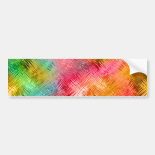 Colorful Tourmaline Glassy Texture Bumper Sticker