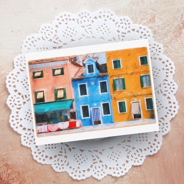 Colorful Town Burano Italy Postcard (Creator Uploaded)