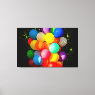 Colorful Toy Balloons Canvas Print