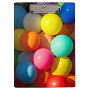 Colorful Toy Balloons Clipboard