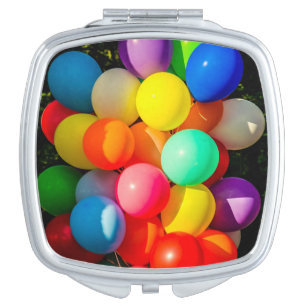 Colorful Toy Balloons Compact Mirror