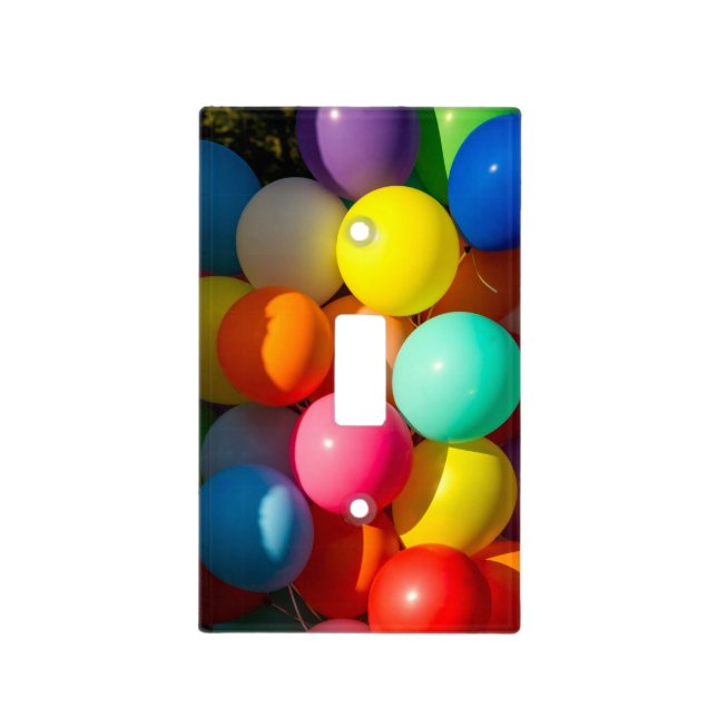 Colorful Toy Balloons Light Switch Cover (Front)