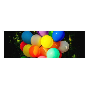 Colorful Toy Balloons Photo Print