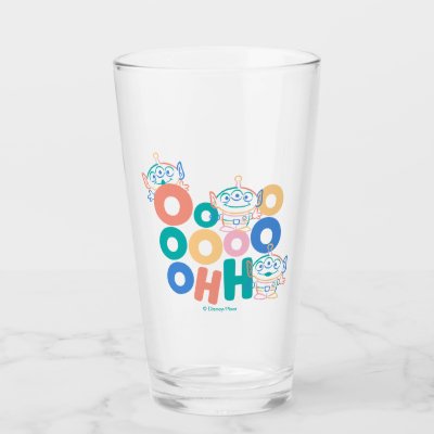 Colorful Toy Story Aliens Glass