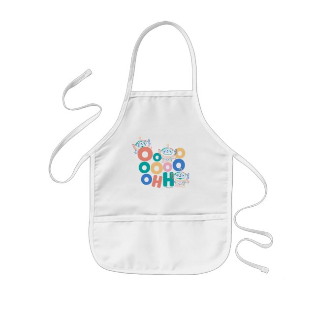 Colorful Toy Story Aliens Kids' Apron (Front)