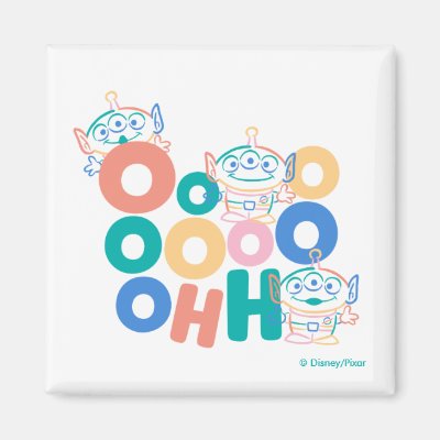 Colorful Toy Story Aliens Magnet