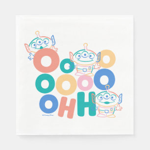 Colorful Toy Story Aliens Napkins